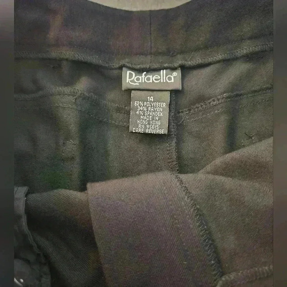 Rafaella Women's Size 14 Black Slacks - Picture 4 of 8